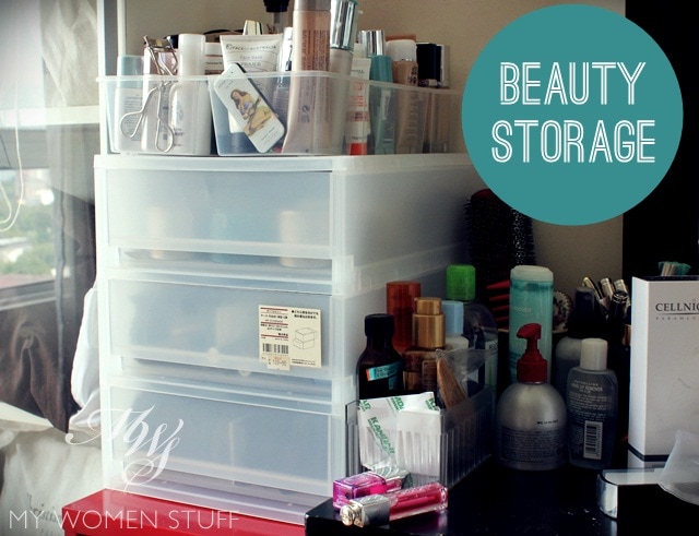 Beauty Storage Options: Drawers Muji solved my messy Women Stuff