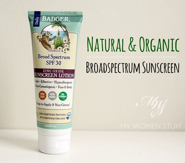 natural organic sunscreen
