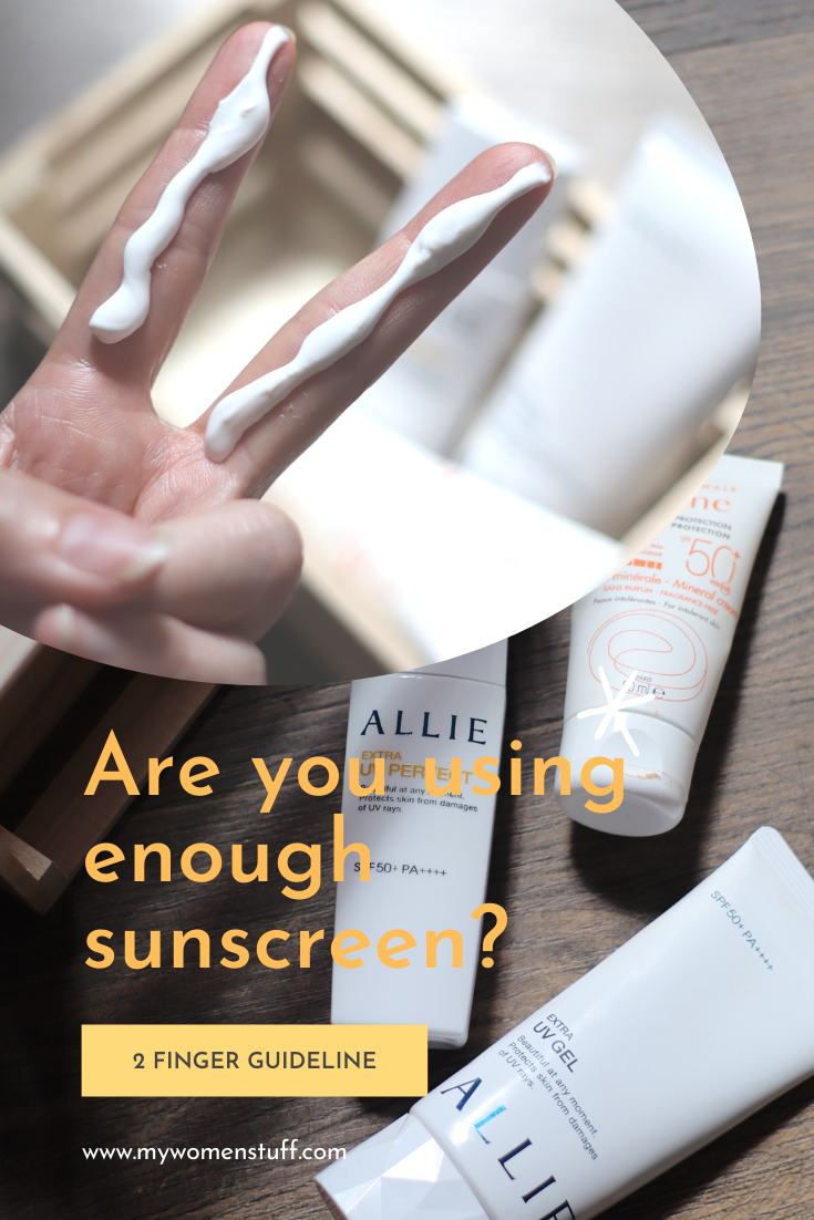 2 Finger Sunscreen Guideline For Enough Sunscreen My Women Stuff